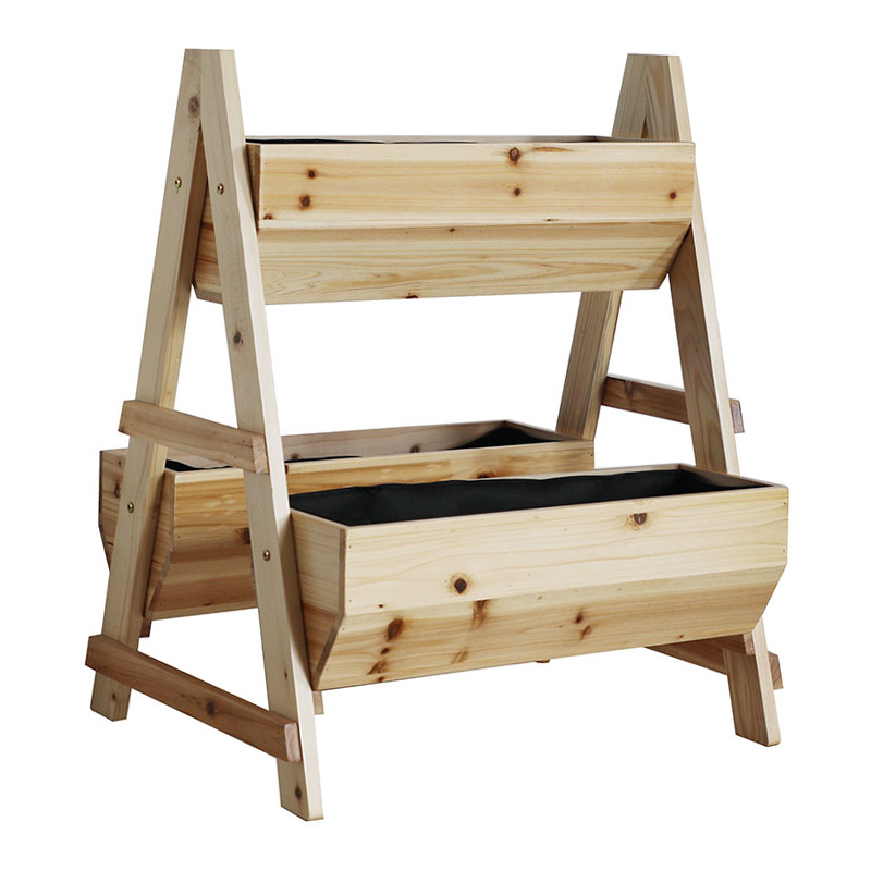 ガーデンベッド A型木製プランターボックス 不織布付 バックヤード用 ガーデンベッド A型木製プランターボックス 不織布付 バックヤード用