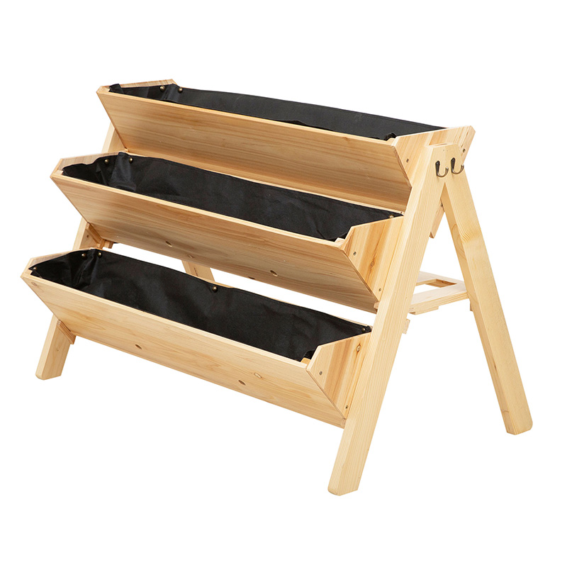 47インチ 3段 上げられたガーデンベッド 上げられたガーデンボックス 木製プラントスタンド サイドフック&ストレージ下見板付き 花 ハーブ 野菜に最適 ナチュラル 47インチ 3段 上げられたガーデンベッド 上げられたガーデンボックス 木製プラントスタンド サイドフック&ストレージ下見板付き 花 ハーブ 野菜に最適 ナチュラル