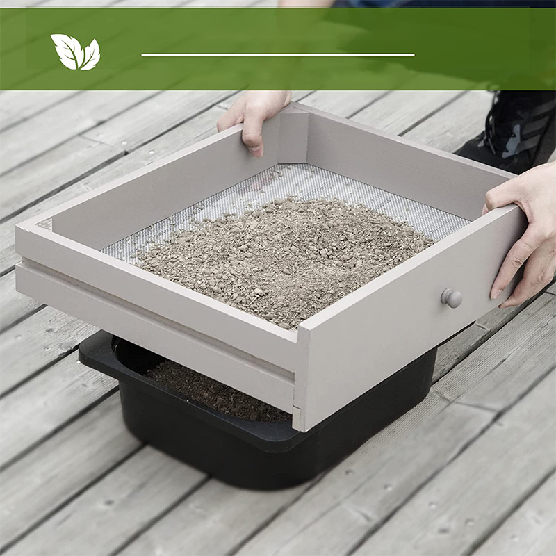 ポッティングベンチテーブル、ふるいスクリーン付きガーデンワークステーション、取り外し可能なシンクとバスケット