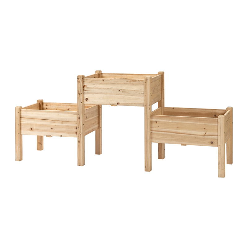 野菜、ハーブ、花用の3段上げガーデンベッド自立型プランターボックス 野菜、ハーブ、花用の3段上げガーデンベッド自立型プランターボックス