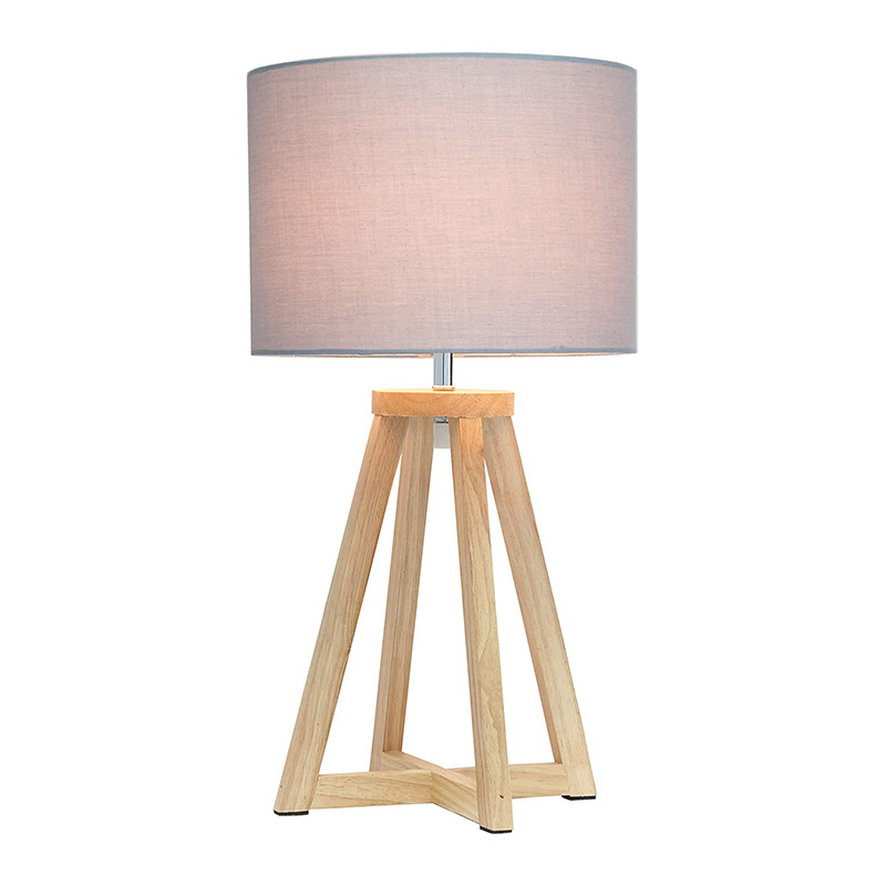 アンティーク アイス ブルーとナチュラル ロープ仕上げ - ラウンド ハードバック ナチュラル リネン シェード - オン/オフ ロータリー スイッチ