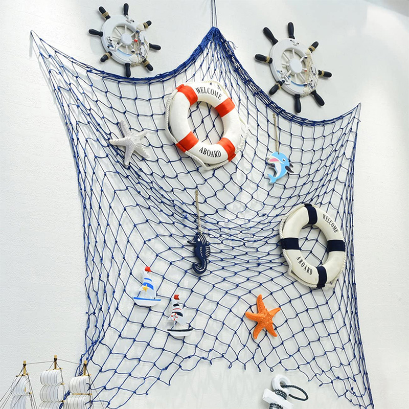 航海木製ボート船ステアリングホイール/手作り木製船ホイール海賊装飾壁とドアの吊り下げオーナメントプラーク (白魚)