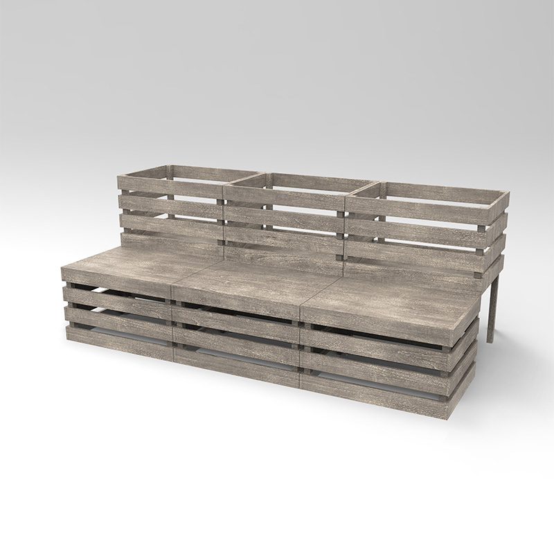 野菜、ハーブ、花用の3段上げガーデンベッド自立型プランターボックス