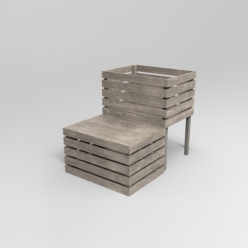 野菜、ハーブ、花用の3段上げガーデンベッド自立型プランターボックス