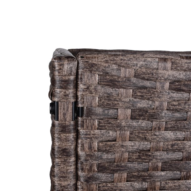 屋内/屋外用ラタンフラワープランターボックス 下に工具収納ラックと頑丈な高さ28インチの作業エリア付き