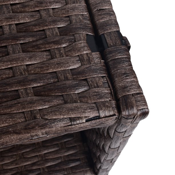 屋内/屋外用ラタンフラワープランターボックス 下に工具収納ラックと頑丈な高さ28インチの作業エリア付き