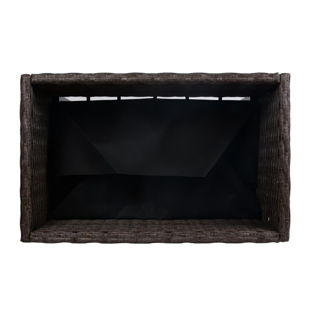 屋内/屋外用ラタンフラワープランターボックス 下に工具収納ラックと頑丈な高さ28インチの作業エリア付き