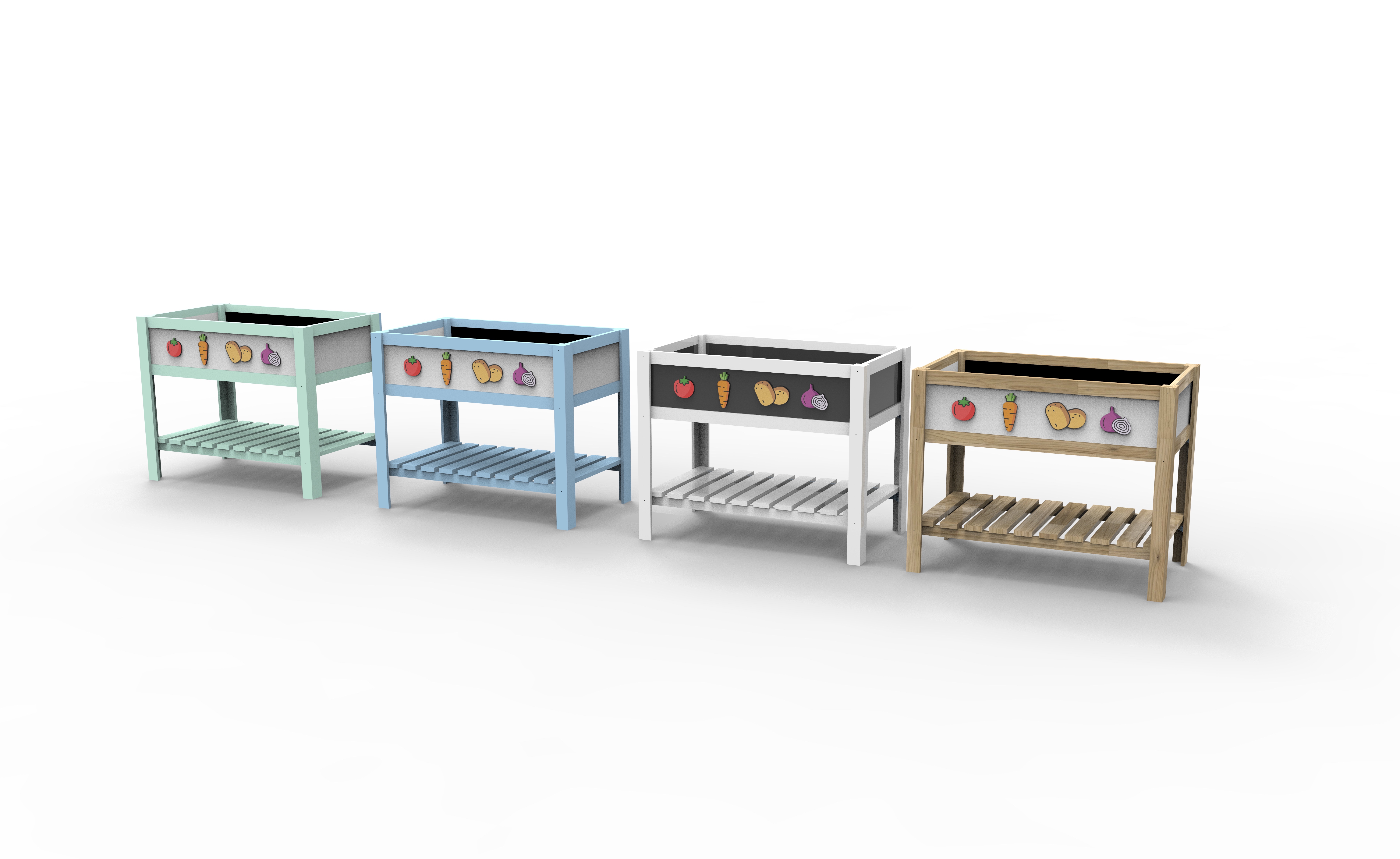 キッズレイズドガーデンベッドプランター