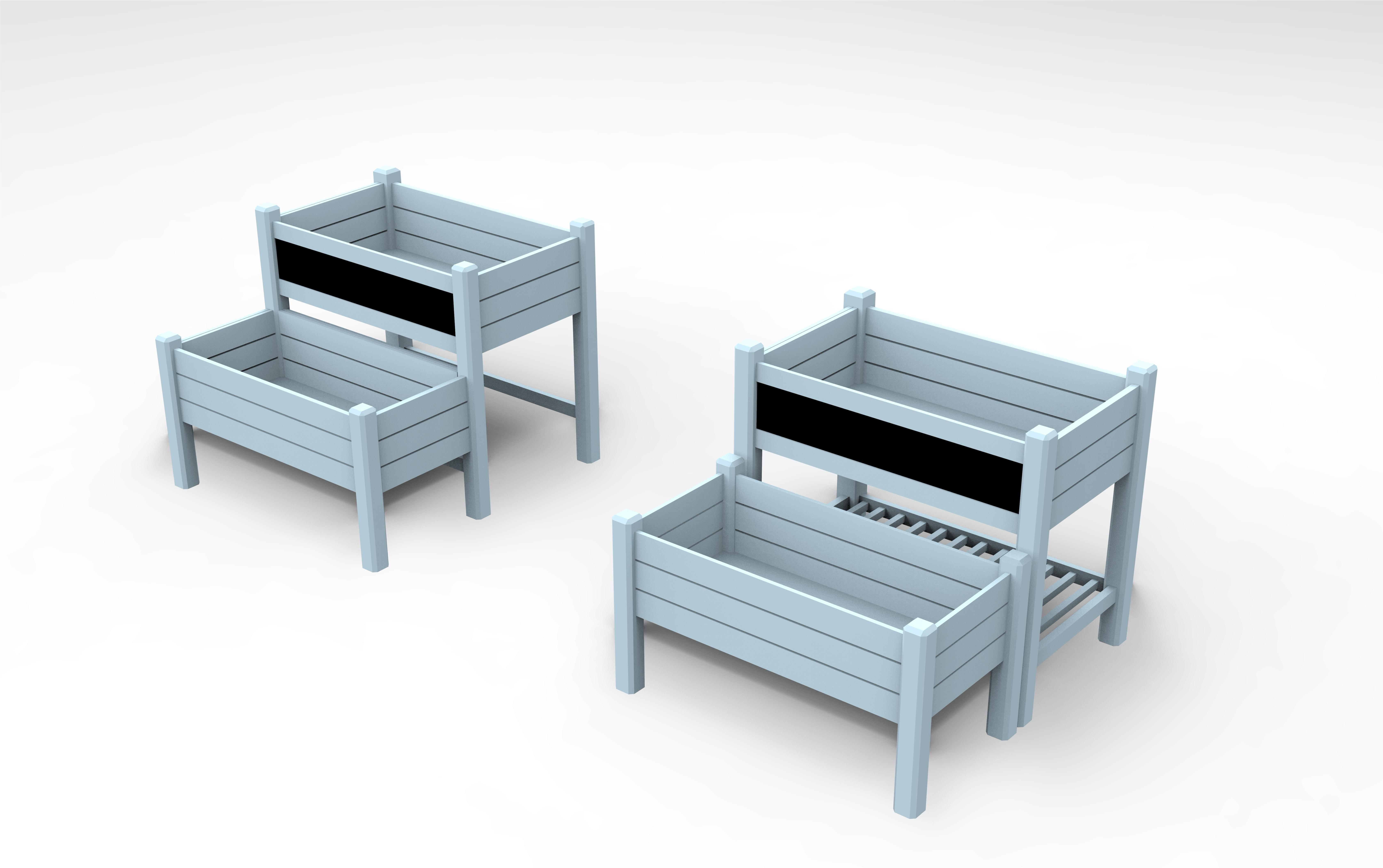 キッズレイズドガーデンベッドプランター