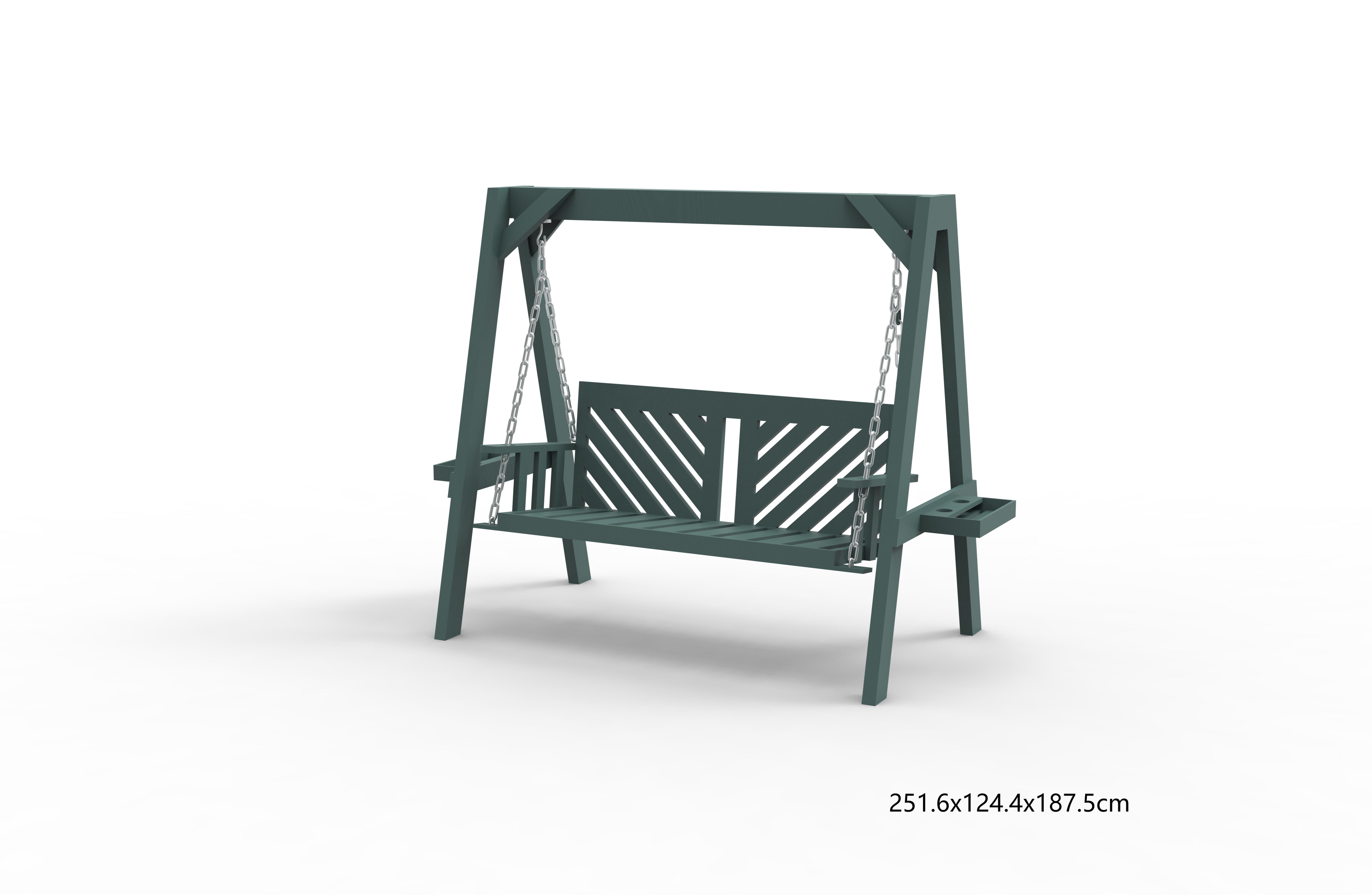 2 人用屋外スイング ポーチ スイング、木製スタンド、強力な A フレーム デザイン、調節可能な水戦キャノピー、素朴なスタイルのスイング